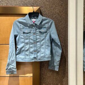 The Children’s Place Girls Blue Denim Jean Jacket, size XL (14), New
